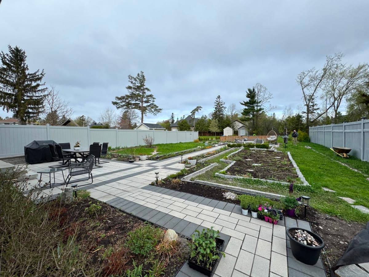 Backyard patio