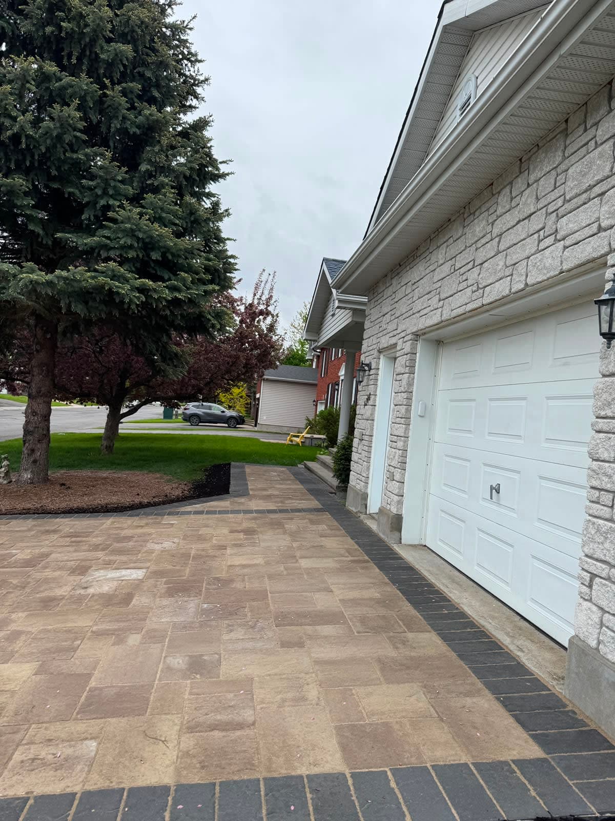 Completed driveway