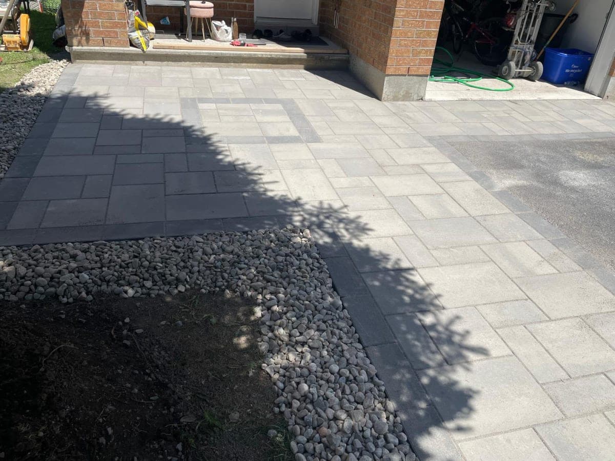 Interlock pathway and garden border