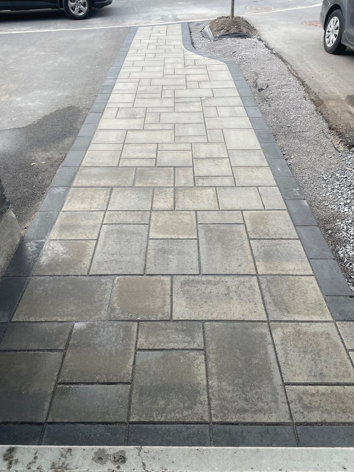 Backyard hardscape transformation
